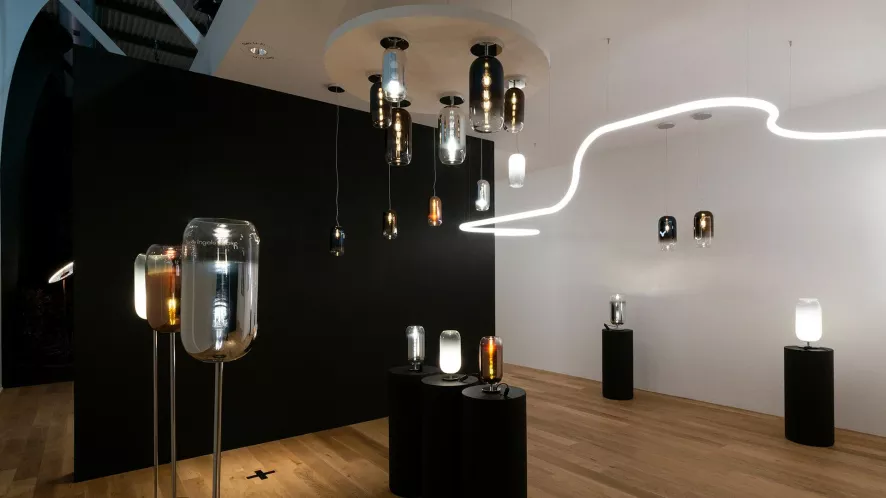 Artemide Gople Mini Plafondlamp Ø14.5 Blauw 4 Artemide Gople Mini Plafondlamp Ø14.5 Blauw - Afbeelding 4