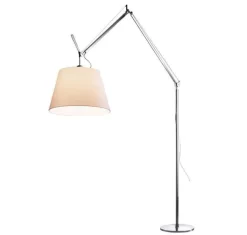 Artemide Tolomeo Mega Terra Booglamp LED 3000K Snoerdimmer Alu Perkament 42