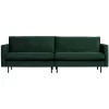BePureHome Rodeo Velvet Classic Bank 3 Zits Green Forest