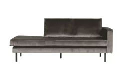 BePureHome Rodeo Velvet Daybed Bank Rechts Taupe
