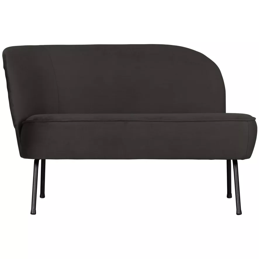 BePureHome Vogue Lounge Fauteuil Links Fluweel Honing Geel 2 BePureHome Vogue Lounge Fauteuil Links Fluweel Honing Geel - Afbeelding 2