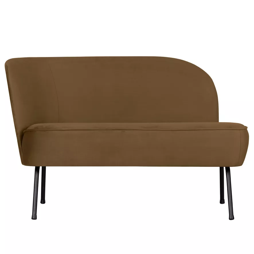 BePureHome Vogue Lounge Fauteuil Links Fluweel Honing Geel 1 BePureHome Vogue Lounge Fauteuil Links Fluweel Honing Geel