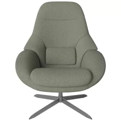 Bolia Saga Fauteuil Groen, Chroom Onderstel