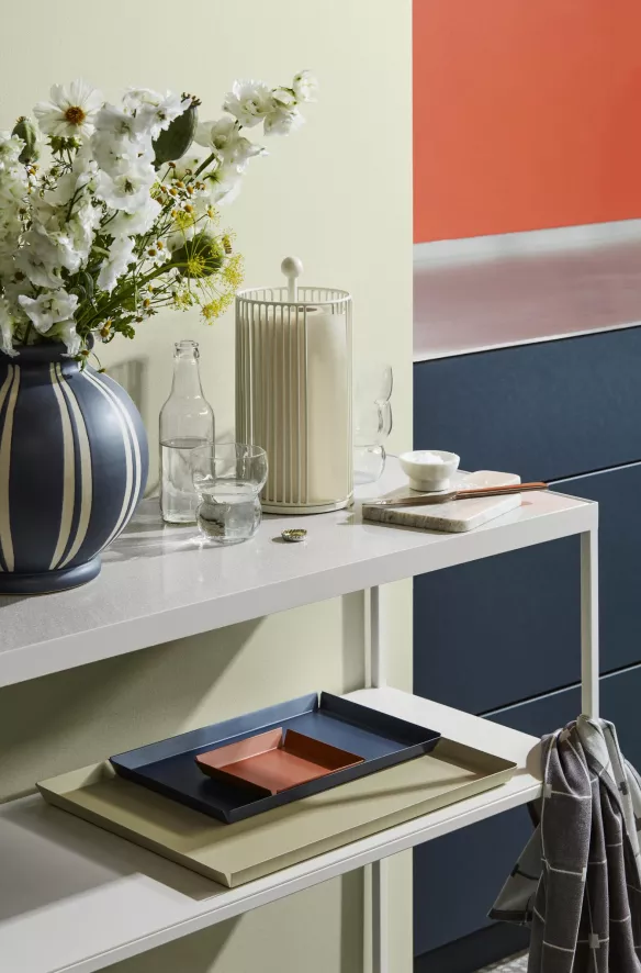 Broste Copenhagen Edda Keukenrolhouder Crown Blue 5 Broste Copenhagen Edda Keukenrolhouder Crown Blue - Afbeelding 5