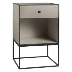 Audo Copenhagen Frame Nachtkastje 49 Met 1 Lade Zand