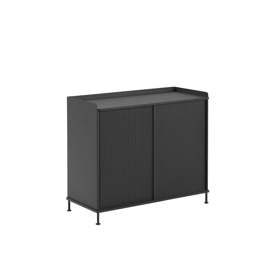 Muuto Enfold Tall Dressoir Lichtgroen/eiken 2 Muuto Enfold Tall Dressoir Lichtgroen/eiken - Afbeelding 2