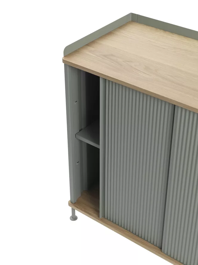 Muuto Enfold Tall Dressoir Lichtgroen/eiken 4 Muuto Enfold Tall Dressoir Lichtgroen/eiken - Afbeelding 4