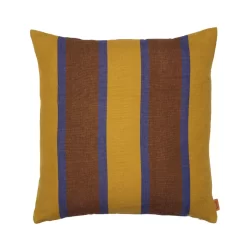 Ferm Living Grand Kussen 50x50 Lime/Bright Blue/Choco