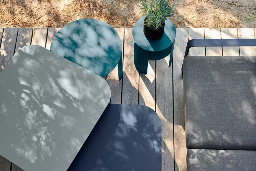 Fermob Bellevie 2-zits Loungebank Kussen Antraciet Lapilli Grey 10 Fermob Bellevie 2-zits Loungebank Kussen Antraciet Lapilli Grey - Afbeelding 10