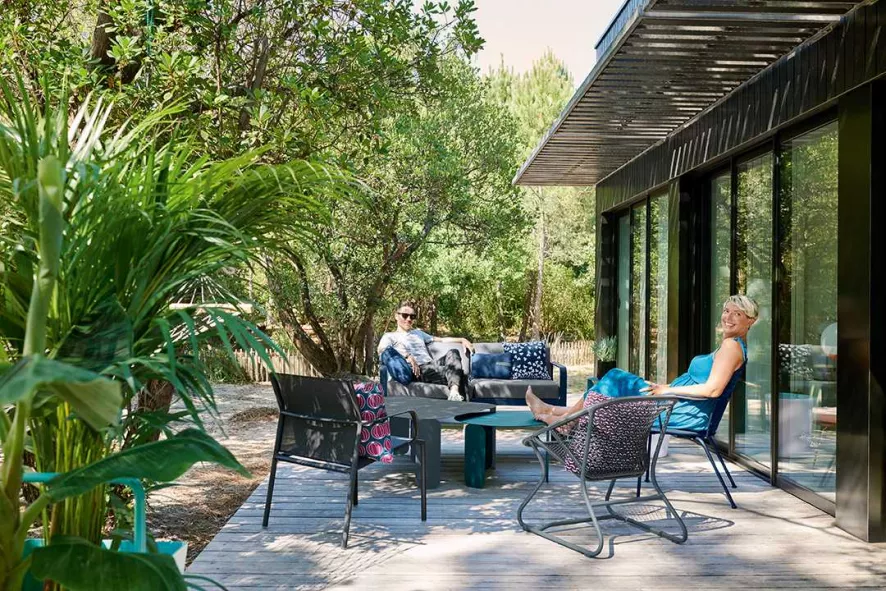 Fermob Bellevie 2-zits Loungebank Kussen Antraciet Lapilli Grey 5 Fermob Bellevie 2-zits Loungebank Kussen Antraciet Lapilli Grey - Afbeelding 5