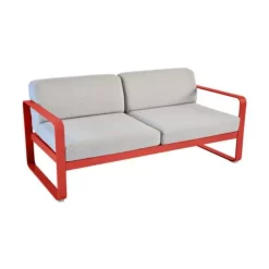 Fermob Bellevie 2-zits Loungebank Kussen Flannelgrijs Capucine