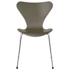 Fritz Hansen Vlinderstoel Stoel Chroom, Lacquered Olive Green