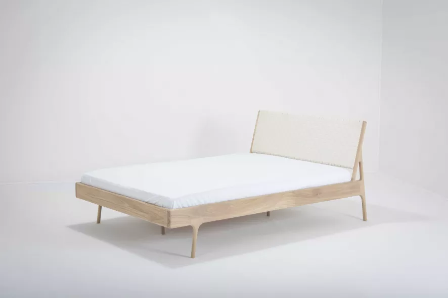 Gazzda Fawn Bed 140x200 Whitewash Cotton Webbing Black 13 Gazzda Fawn Bed 140x200 Whitewash Cotton Webbing Black - Afbeelding 13