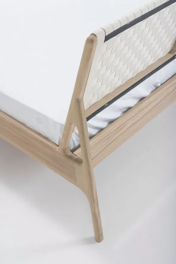 Gazzda Fawn Bed 140x200 Whitewash Cotton Webbing White 5 Gazzda Fawn Bed 140x200 Whitewash Cotton Webbing White - Afbeelding 5