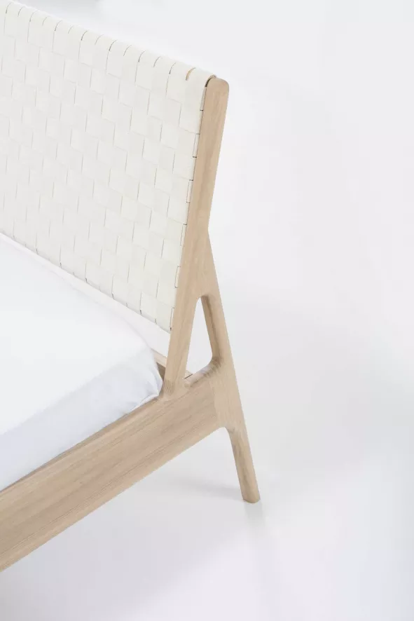 Gazzda Fawn Bed 140x200 Whitewash Cotton Webbing White 6 Gazzda Fawn Bed 140x200 Whitewash Cotton Webbing White - Afbeelding 6