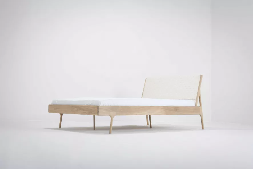 Gazzda Fawn Bed 140x200 Whitewash Cotton Webbing White 11 Gazzda Fawn Bed 140x200 Whitewash Cotton Webbing White - Afbeelding 11