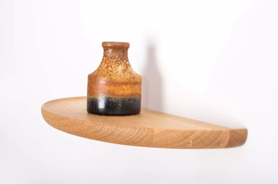 Gazzda Mu Wandplank 70 Naturel Eiken 4 Gazzda Mu Wandplank 70 Naturel Eiken - Afbeelding 4