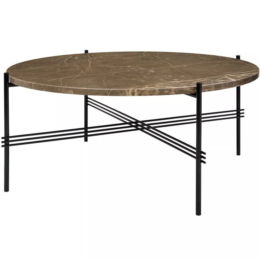 Gubi TS Salontafel 80 Zwart/wit Marmer 2 Gubi TS Salontafel 80 Zwart/wit Marmer - Afbeelding 2
