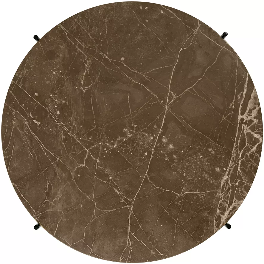 Gubi TS Salontafel 80 Zwart/wit Marmer 4 Gubi TS Salontafel 80 Zwart/wit Marmer - Afbeelding 4