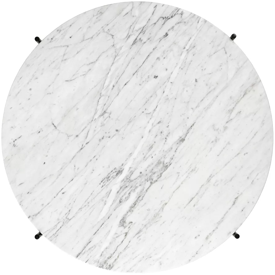 Gubi TS Salontafel 80 Zwart/wit Marmer 3 Gubi TS Salontafel 80 Zwart/wit Marmer - Afbeelding 3