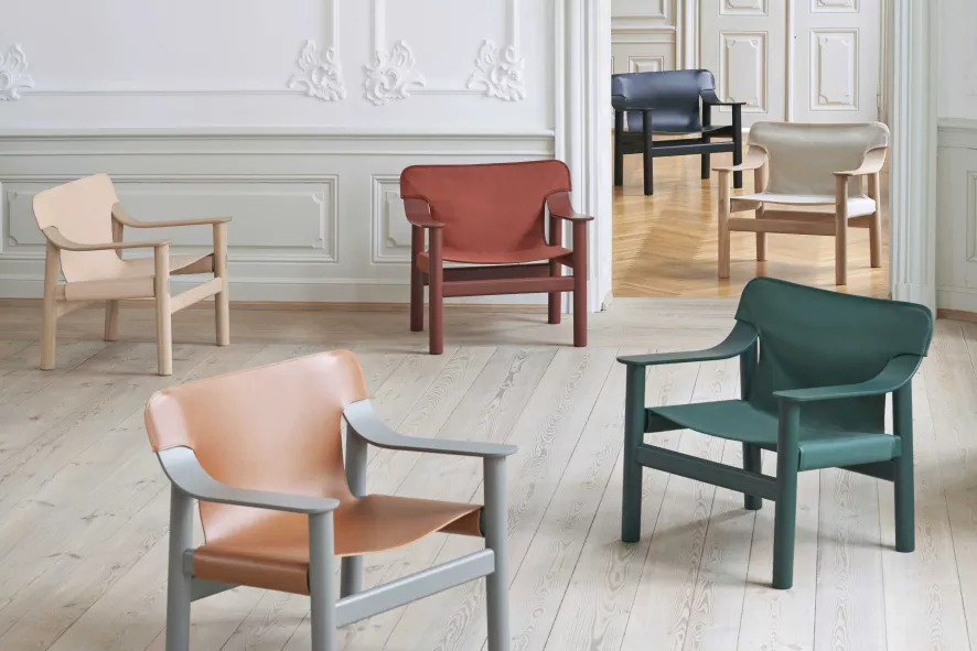 Hay Bernard Fauteuil Donkergroen, Berken Onderstel 5 Hay Bernard Fauteuil Donkergroen, Berken Onderstel - Afbeelding 5