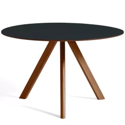 Hay Copenhague CPH20 Tafel 120cm, Gelakt Walnoot Donkergrijs