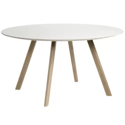 Hay Copenhague CPH25 Tafel 140, Gezeept Eiken, Off White Linoleum