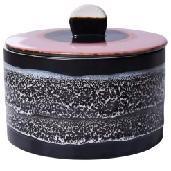 HKliving 70's Ceramic Koektrommel Voorraadpot Cookie Jar Disco