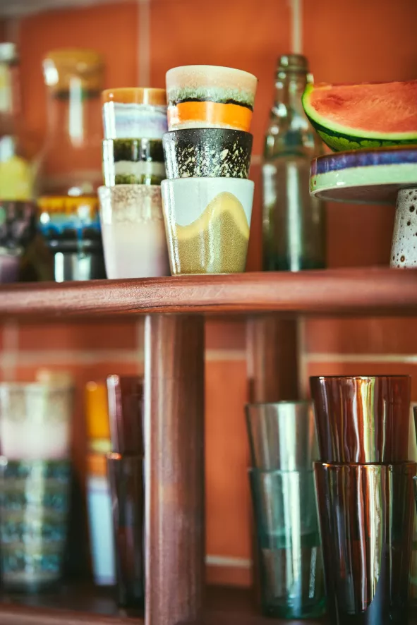 HKliving 70's Ceramic Koffie Mok Koffiekopjes Set Van 6 Stellar 7 HKliving 70's Ceramic Koffie Mok Koffiekopjes Set Van 6 Stellar - Afbeelding 7