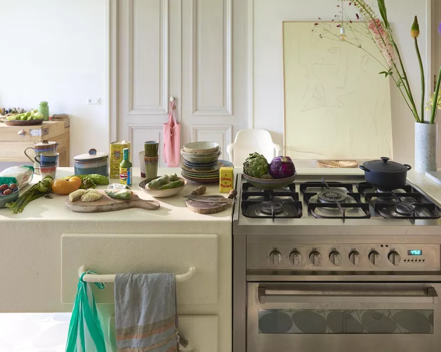 HKliving 70's Ceramic Theepot Peat 3 HKliving 70's Ceramic Theepot Peat - Afbeelding 3