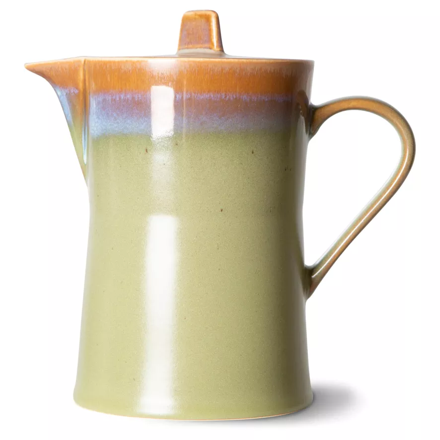 HKliving 70's Ceramic Theepot Peat 8 HKliving 70's Ceramic Theepot Peat - Afbeelding 8