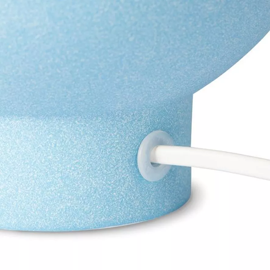 HKliving Ceramic Ice Blue Tafellamp Floral Kap 6 HKliving Ceramic Ice Blue Tafellamp Floral Kap - Afbeelding 6