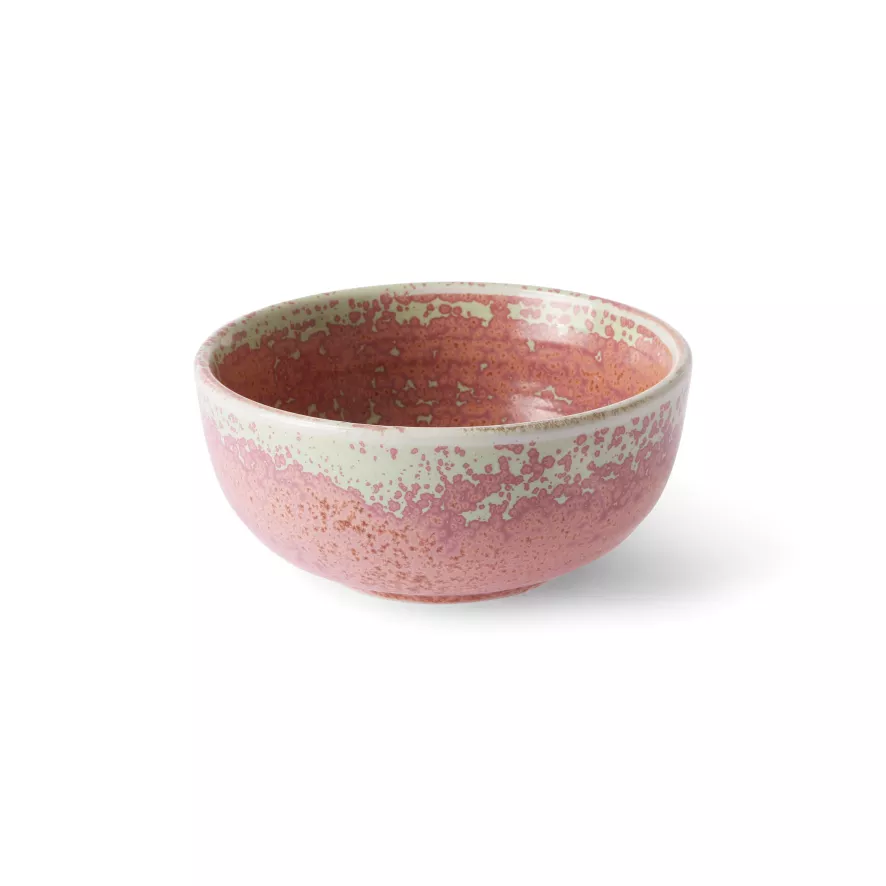 HKliving Chef Ceramic Dessert Kom Ø11.2 Rustic Pink 5 HKliving Chef Ceramic Dessert Kom Ø11.2 Rustic Pink - Afbeelding 5