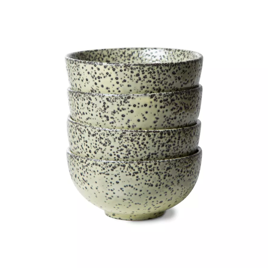 HKliving Gradient Schaal Ø13 Set Van 4 Taupe 6 HKliving Gradient Schaal Ø13 Set Van 4 Taupe - Afbeelding 6