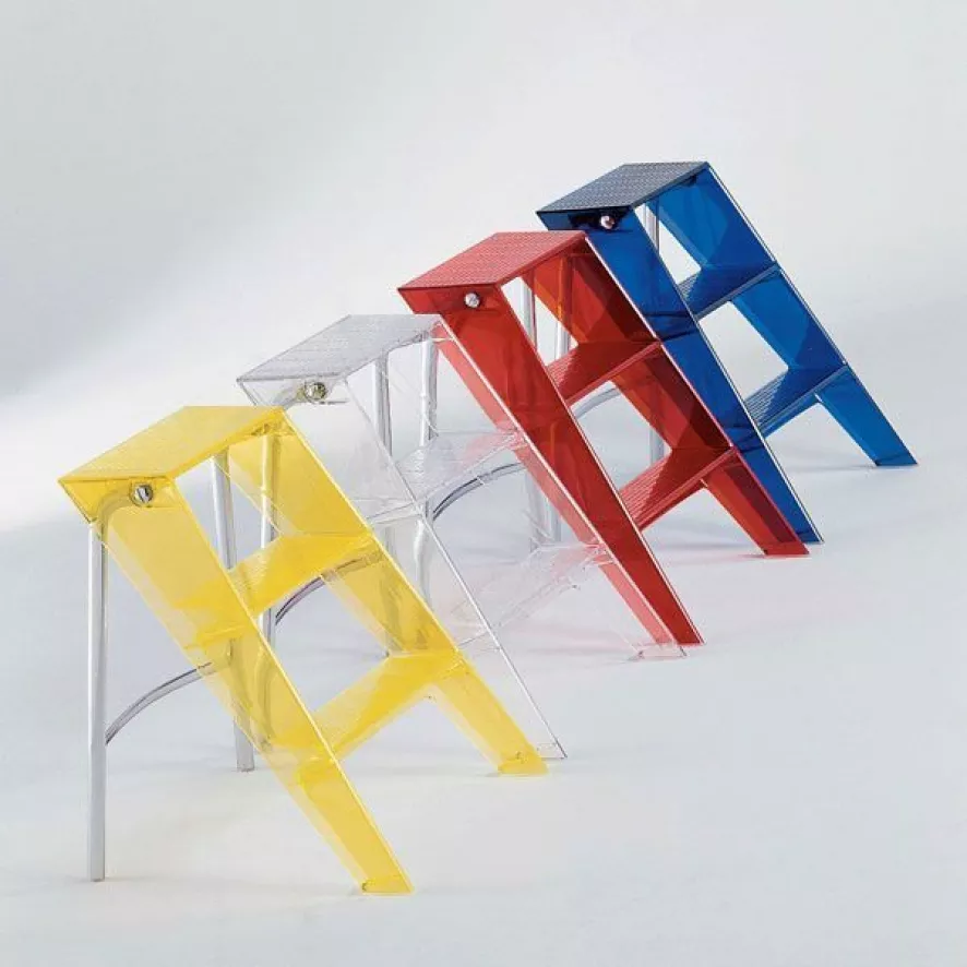 Kartell Upper Keukentrap Rood Oranje 3 Kartell Upper Keukentrap Rood Oranje - Afbeelding 3