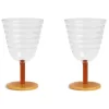 & Klevering &klevering Mingle Glazen Set Van 2 Oranje