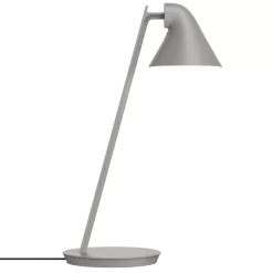 Louis Poulsen NJP Mini Tafellamp LED Lichtgrijs Aluminium