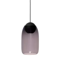 Mater Design Liuku Hanglamp Ball Zwart Eiken Violet
