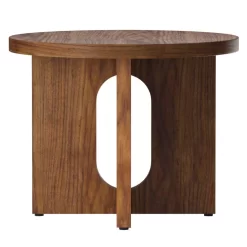 Audo Copenhagen Androgyne Bijzettafel Ø50 Walnoot