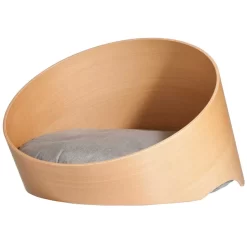 MiaCara Covo Kattenmand Ø60 Eiken, Kussen Sand