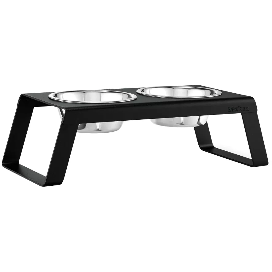 MiaCara Desco Hondenvoerbak Medium Essen Grijs 2 MiaCara Desco Hondenvoerbak Medium Essen Grijs - Afbeelding 2