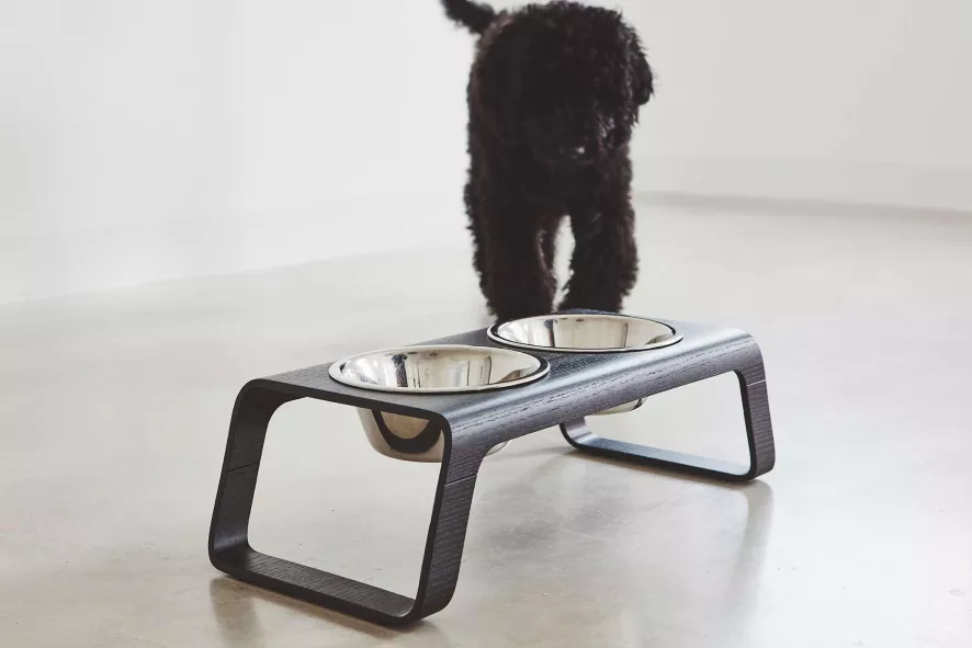MiaCara Desco Hondenvoerbak Medium Aluminium Zwart 8 MiaCara Desco Hondenvoerbak Medium Aluminium Zwart - Afbeelding 8