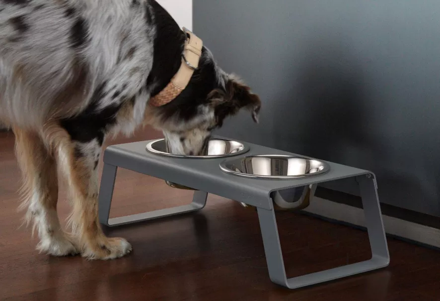 MiaCara Desco Hondenvoerbak Large Aluminium Zwart 7 MiaCara Desco Hondenvoerbak Large Aluminium Zwart - Afbeelding 7