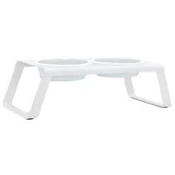 MiaCara Desco Hondenvoerbak Porselein Large Wit