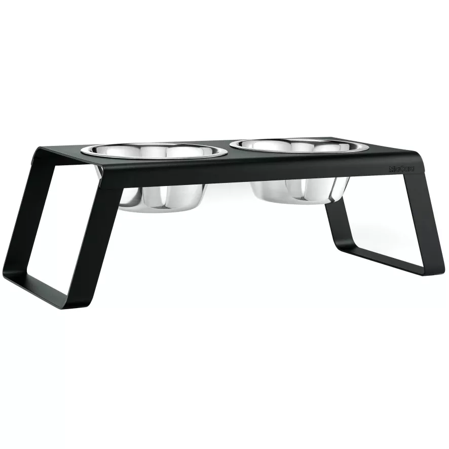 MiaCara Desco Hondenvoerbak Large Aluminium Zwart 2 MiaCara Desco Hondenvoerbak Large Aluminium Zwart - Afbeelding 2