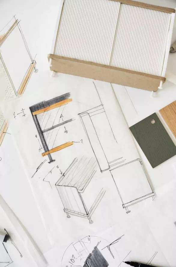 Muuto Enfold Tall Dressoir Lichtgroen/eiken 10 Muuto Enfold Tall Dressoir Lichtgroen/eiken - Afbeelding 10