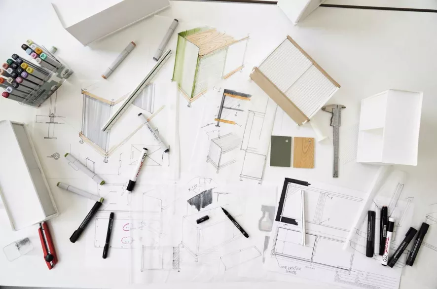 Muuto Enfold Tall Dressoir Lichtgroen/eiken 16 Muuto Enfold Tall Dressoir Lichtgroen/eiken - Afbeelding 16