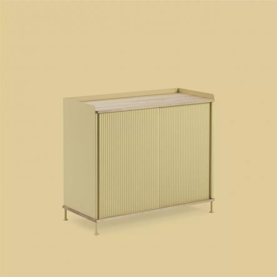 Muuto Enfold Tall Dressoir Lichtgroen/eiken 6 Muuto Enfold Tall Dressoir Lichtgroen/eiken - Afbeelding 6