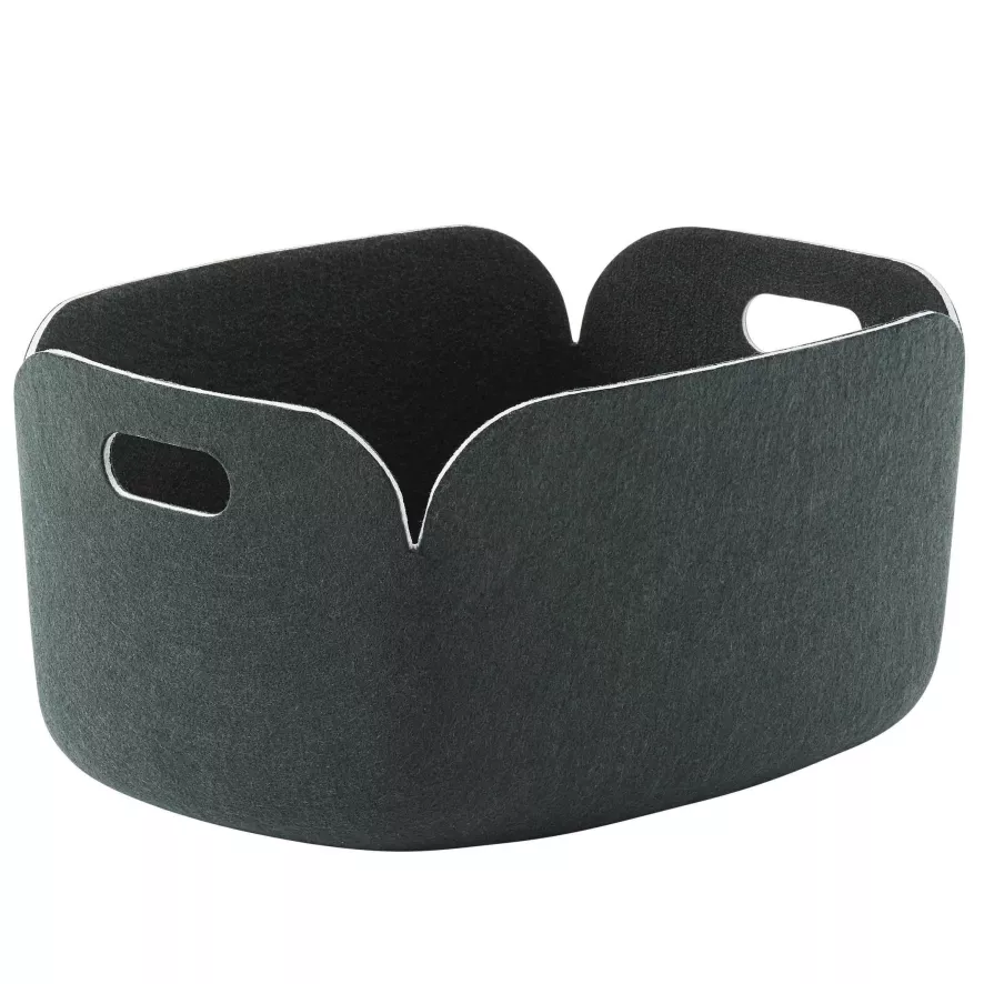 Muuto Restore Opbergmand Donkergroen 1 Muuto Restore Opbergmand Donkergroen