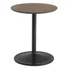 Muuto Soft Bijzettafel 41x48 Zwart Smoked Oak Blad